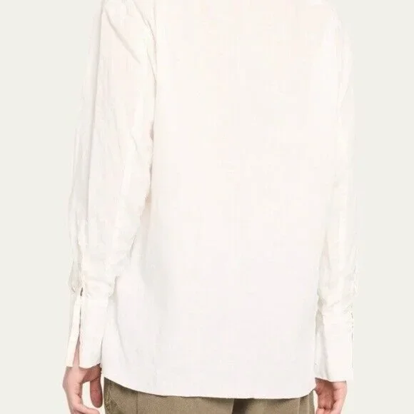 Greg Lauren Classic White Linen The Studio Shirt Sz 6 - Picture 9 of 10